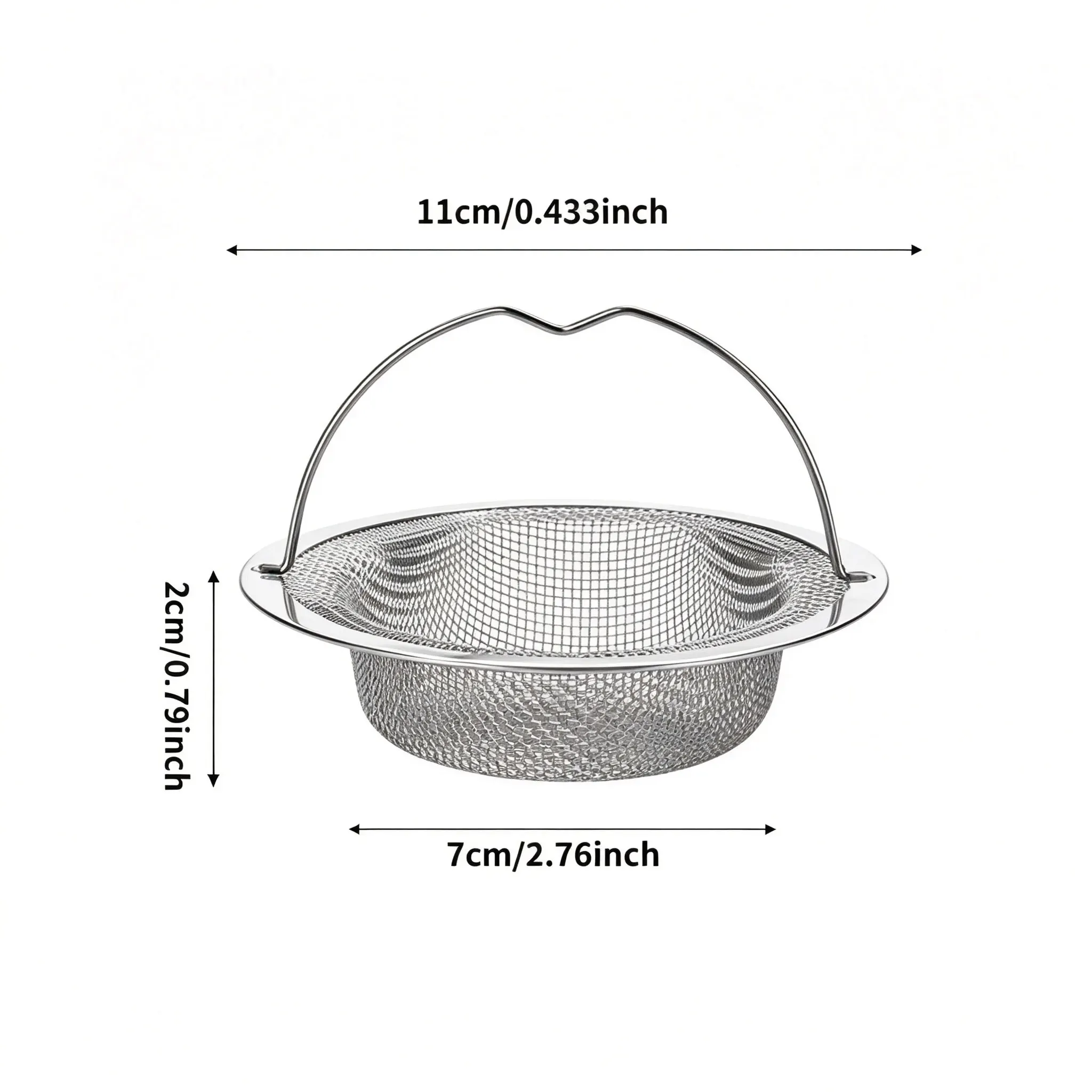 1/3Pc Stainless Steel Kitchen Sink Filter, Garbage Food Residue/Hair Catcher, Keep Your Bathtub