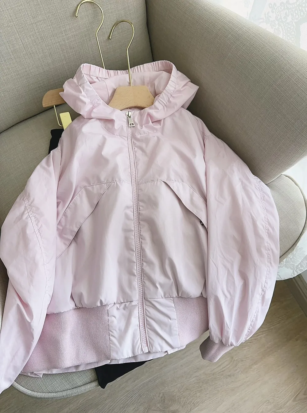 

baby girls clothes Spring/Summer Girls' Thin Coat Purple pink casual jacket kids outerwear