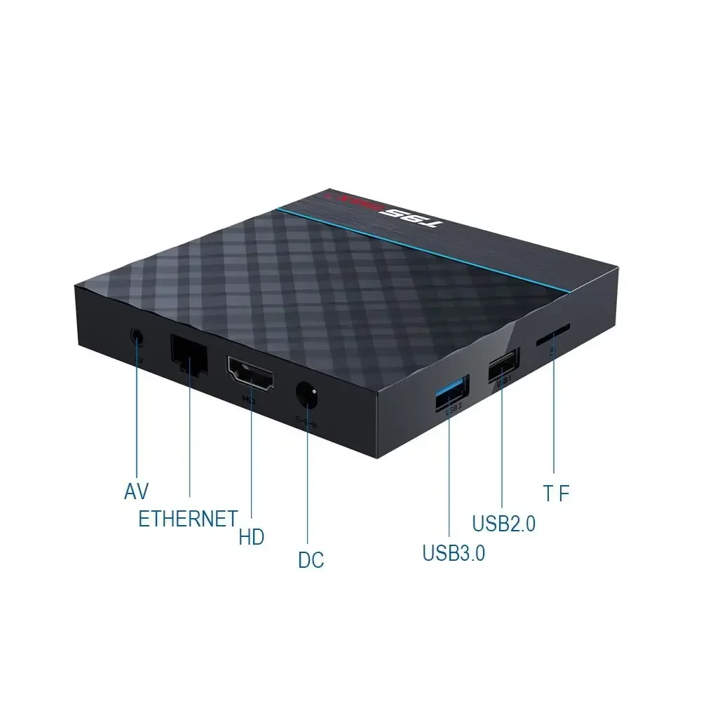 T95 Max Plus Smart Tv Box Android 9.0 Amlogic S905X3 8K 2.4G 5G Wifi TV Box Set Top Box Media player Support for Emuelec games