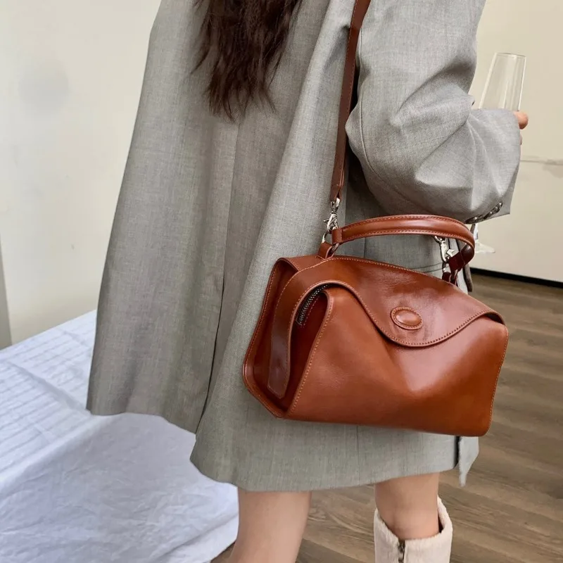 

Fashion Casual Pillow Bag Versatile Portable Crossbody Shoulder Bags 2024 New Vintage All-match Classic Commuter Handbags Purse