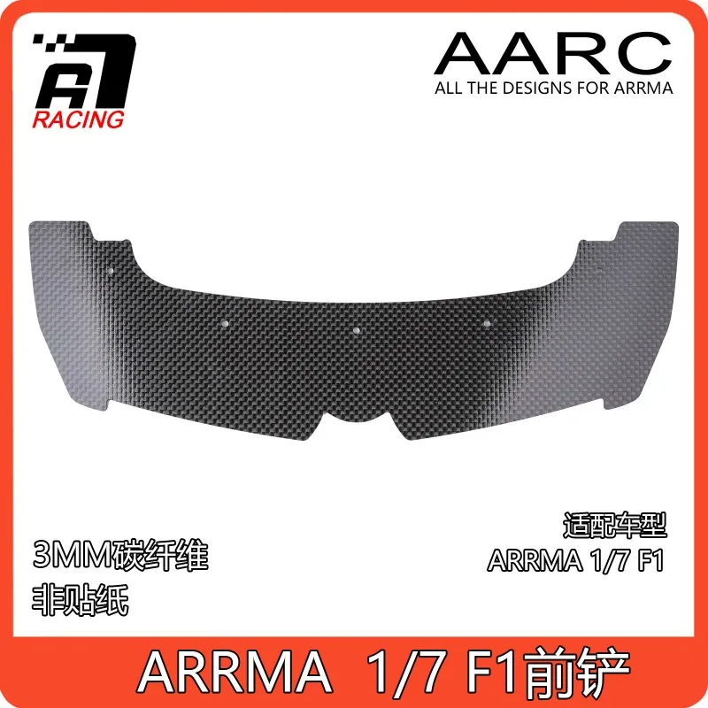 ARRMA Limitless F1 1/7 RC Car Carbon Fiber Front Splitter ARA320718, Lightweight Aero Splitter Upgrade Parts for Speed Run