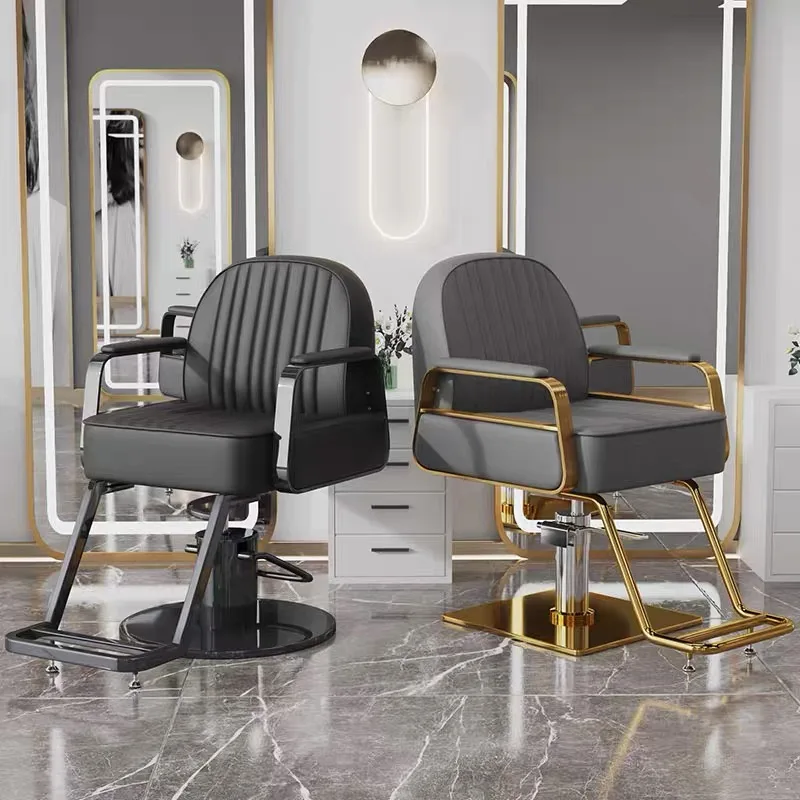 Salon Chair Hair Stylist Styling Swivel Professional Barber Chairs Furniture Hairdressing Armchairs Silla Lujo Beauty Vanity