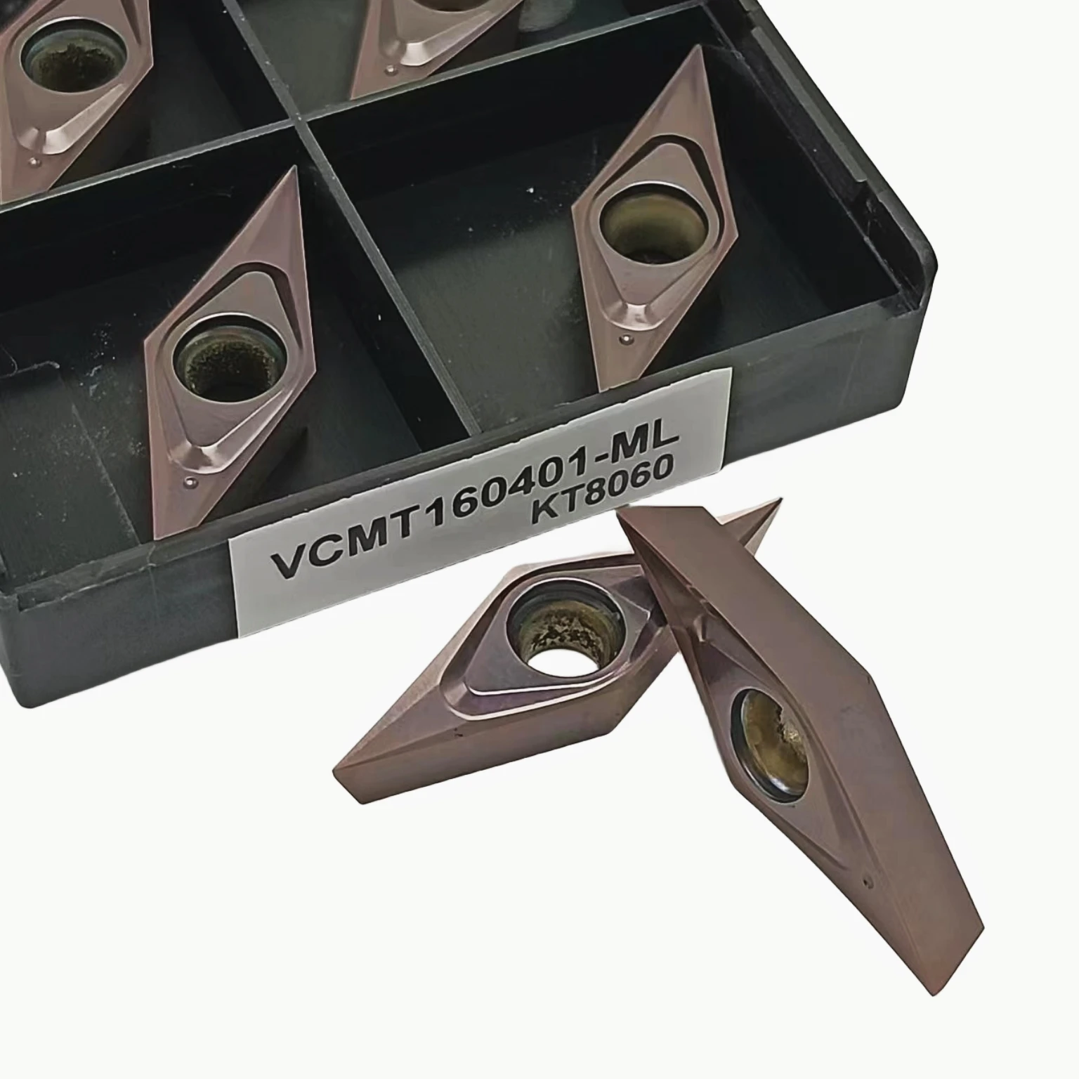 

VCMT160402 VCMT160404 VCMT160401 CNC Lathe Turning Diamond Inserts , Carbide Lathe Machining Cutter Tool