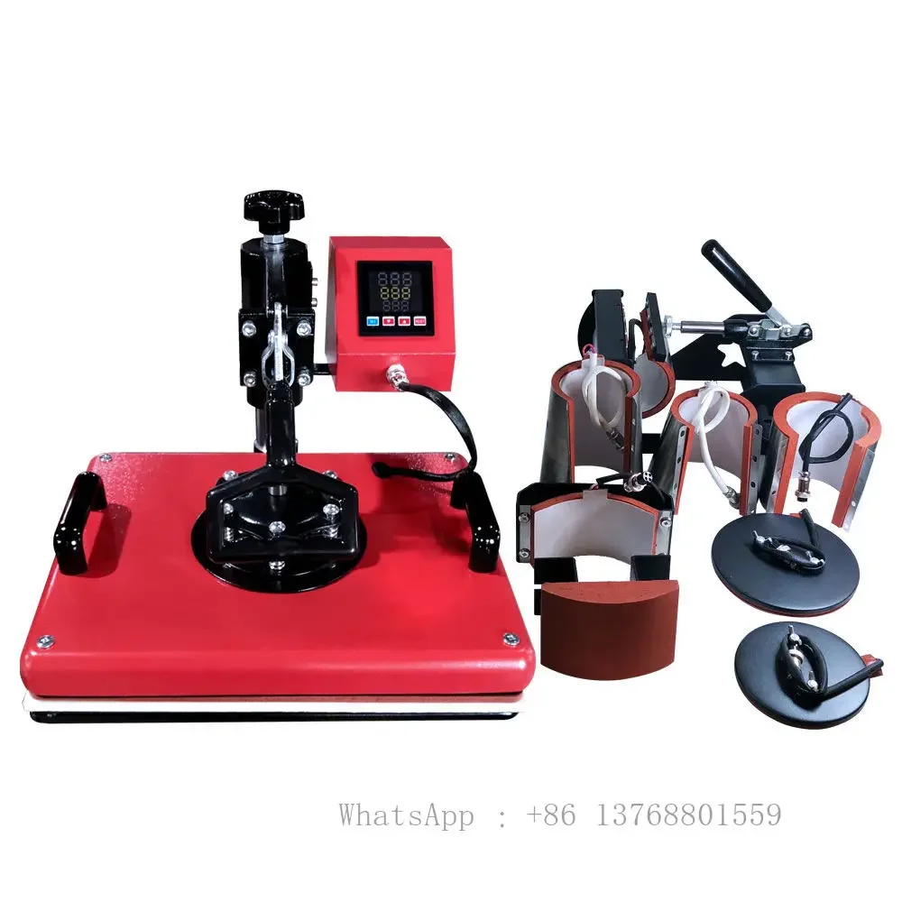 WDY-008 Industrial Electric Desktop 8 In 1 Multi-function Logo Heat Press Machine For Sale