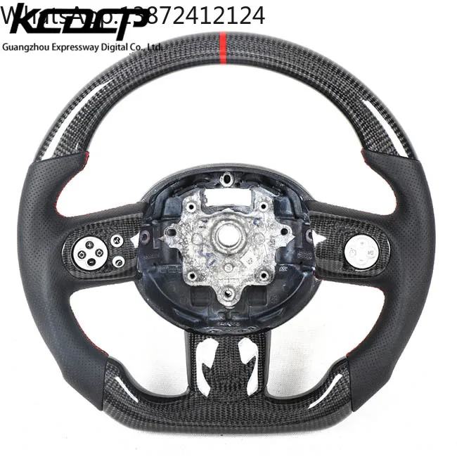 

Fit for BMW OEM MINI Cooper Carbon Fiber Flat Bottom Steering Wheel Gen MINI Cooper R55 R56 R57 R58 R59