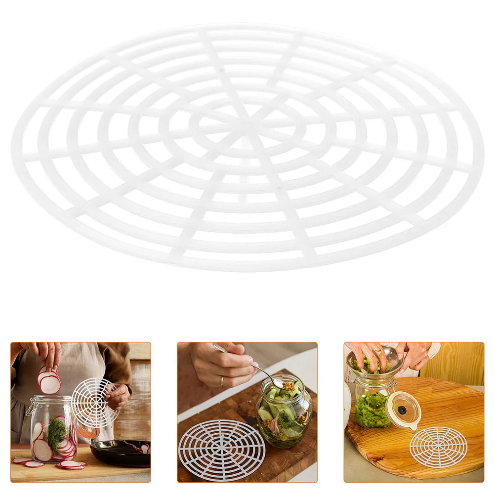 

10pcs Pickle Press Mesh Plate Fermenting Jar Weight For Pickling Vegetables Glass Canning Strainer Net - Mason Jar