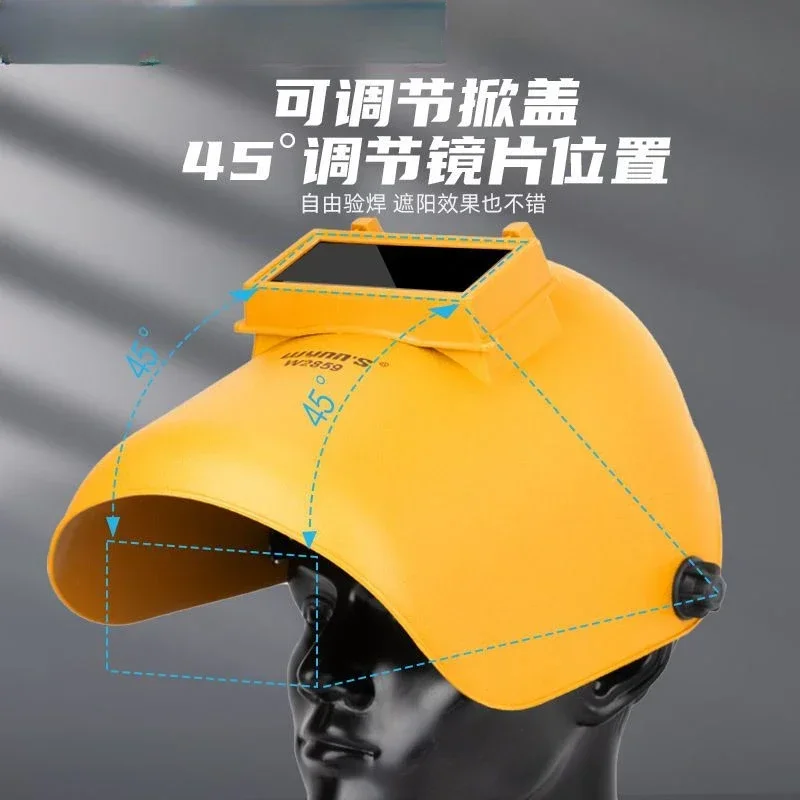Utility Welding Face Cover Head Mounted Protective Equipment Protective Cover Handheld Face Welding Cap welding Protective Tool