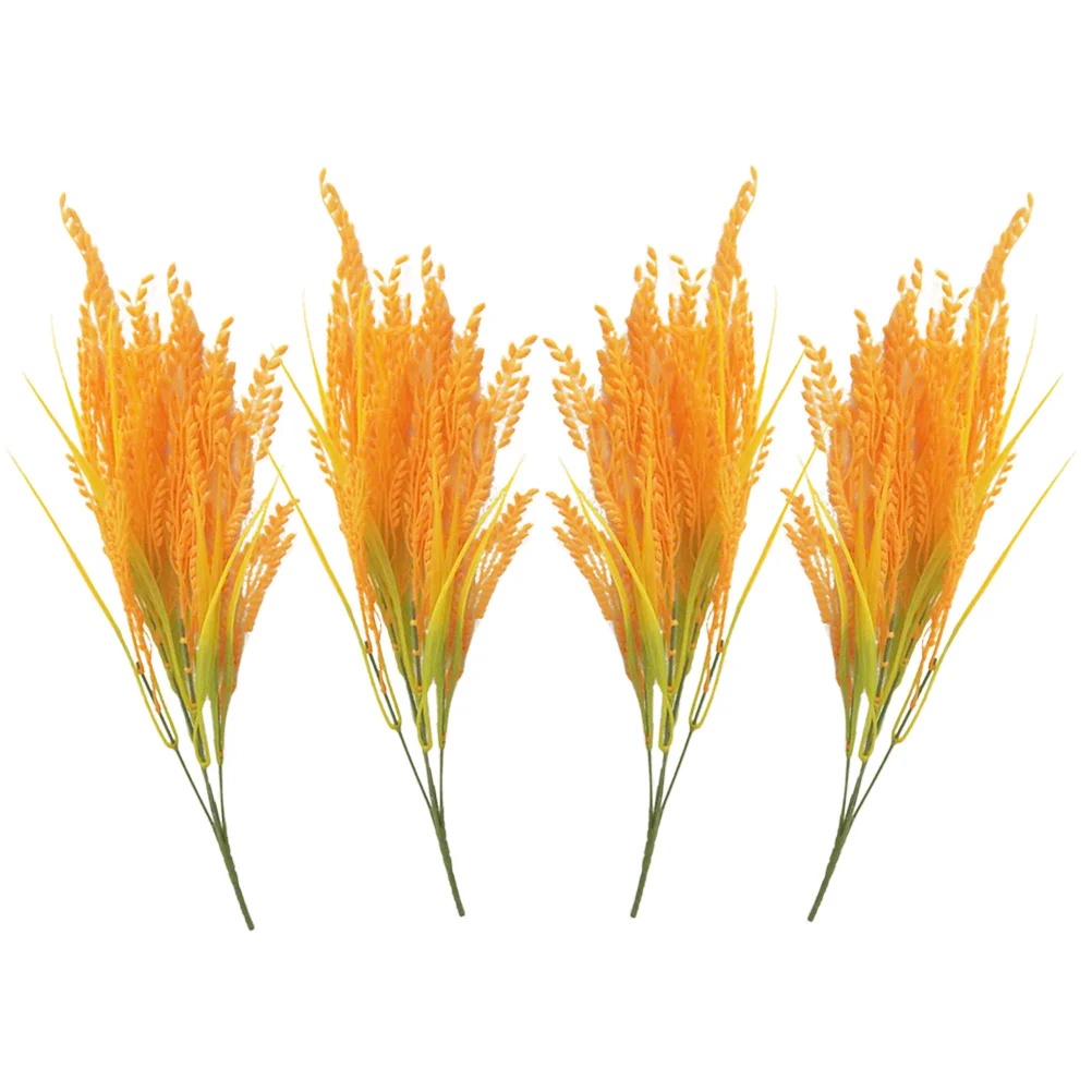 

Artificial Wheat Stems Realistic Plastic Faux Flower Plants For Home Office Decor Greenery Shrubs Indoor Outdoor