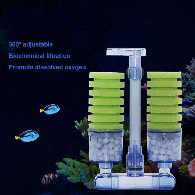 Filtr akwariowy do akwarium Pompa powietrza Skimmer Biochemiczny filtr gąbkowy Akwarium Bio Filter Filtro Aquario Wysoka jakość