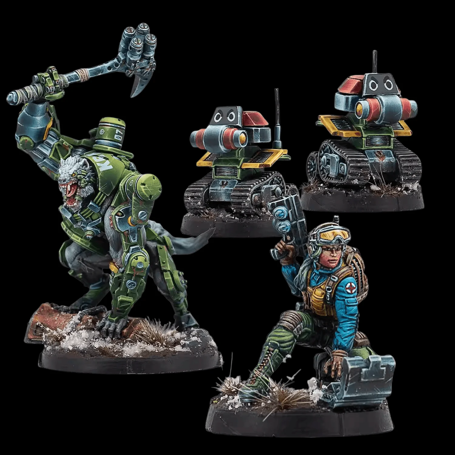 

Набор для сборки модели из литой смолы, GK, Resin Patrol Squad, неокрашенный, требует сборки.