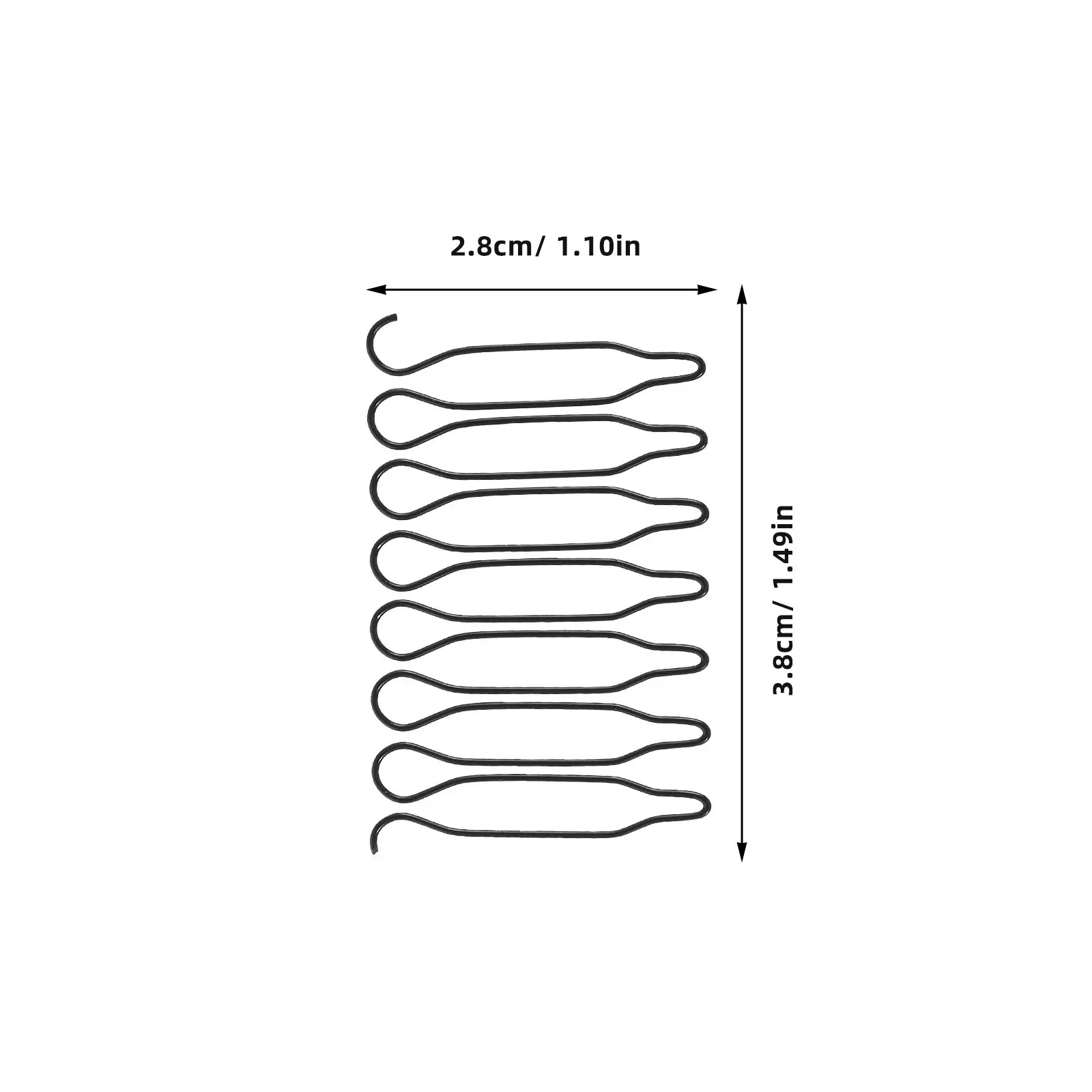 40Pcs Invisible Hair Fixing Comb Wavy Metal Styling Tool for Flyaways Control Updos Bangs Securing Portable Lightweight Hair