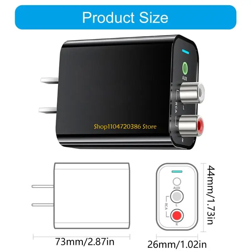 K0EA Wireless Bluetooth-compatible Sound Receiver Wireless Stereo Music 3.5mm Adapter