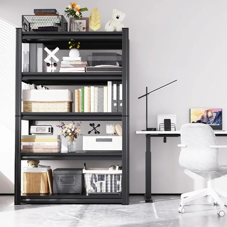 2 Pack Heavy Duty Metal Garage Shelving Unit 5-Tier 71.2