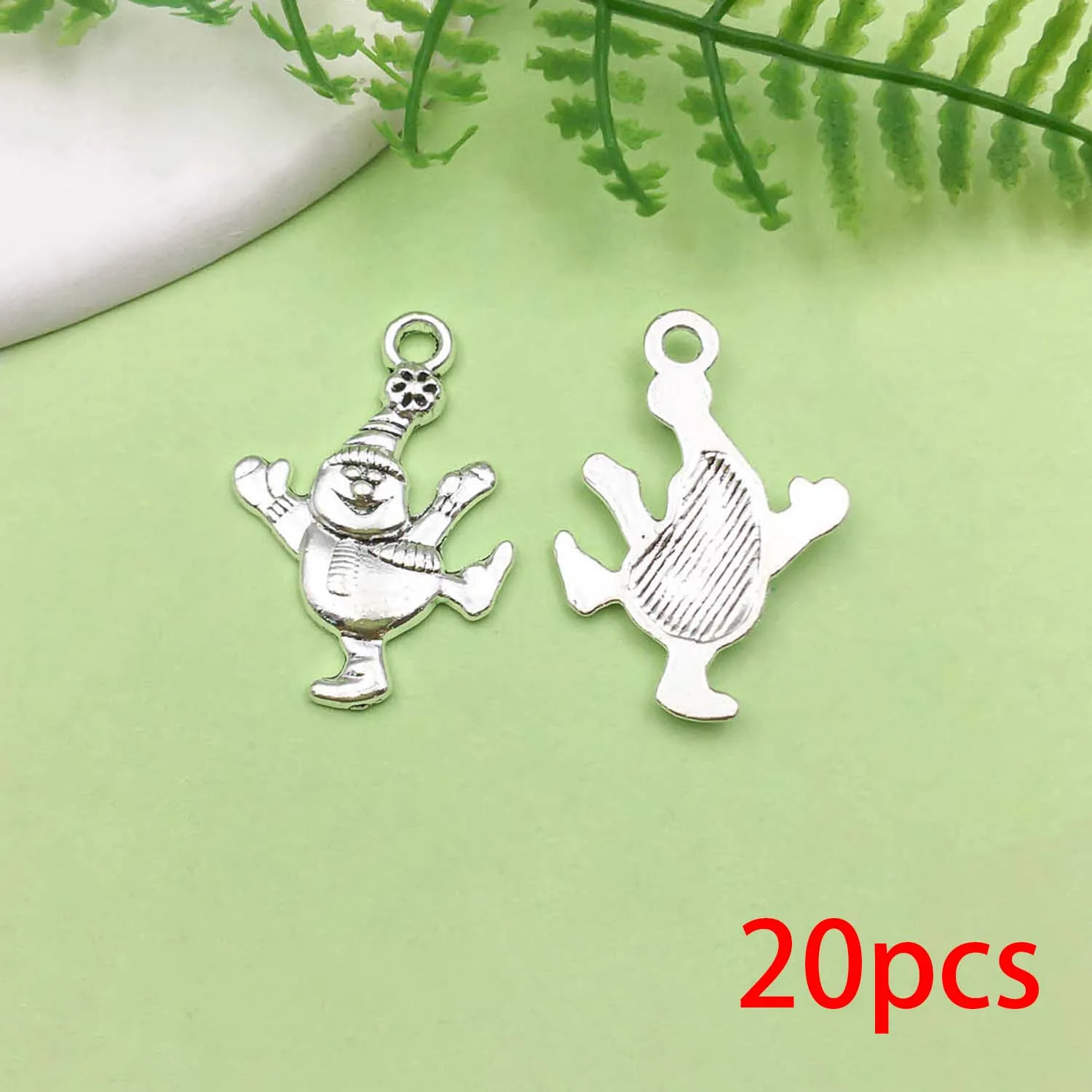 20/43pcs Christmas Decoration Charms Alloy Santa Claus
