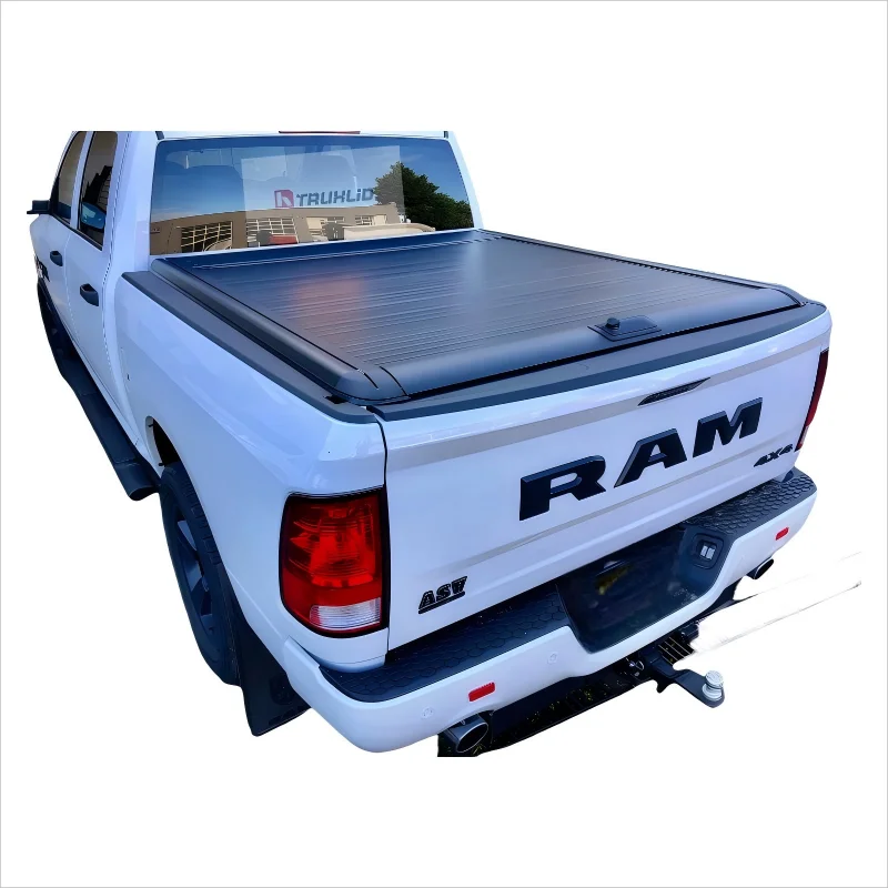 

Manual Operation Retractable Truck Bed Cover Waterproof Aluminum Alloy Roller Tonneau Cover Fit for Ram 4x4 Vehicles