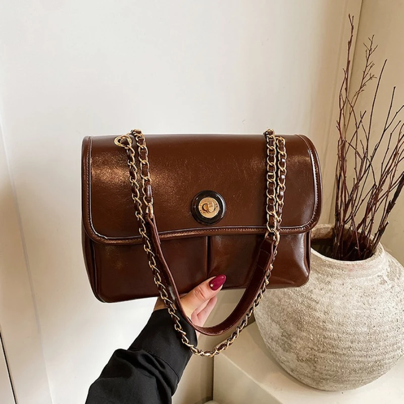 Sac fourre-tout en cuir de styliste pour femmes, sacs à main à bandoulière pour dames élégantes et populaires