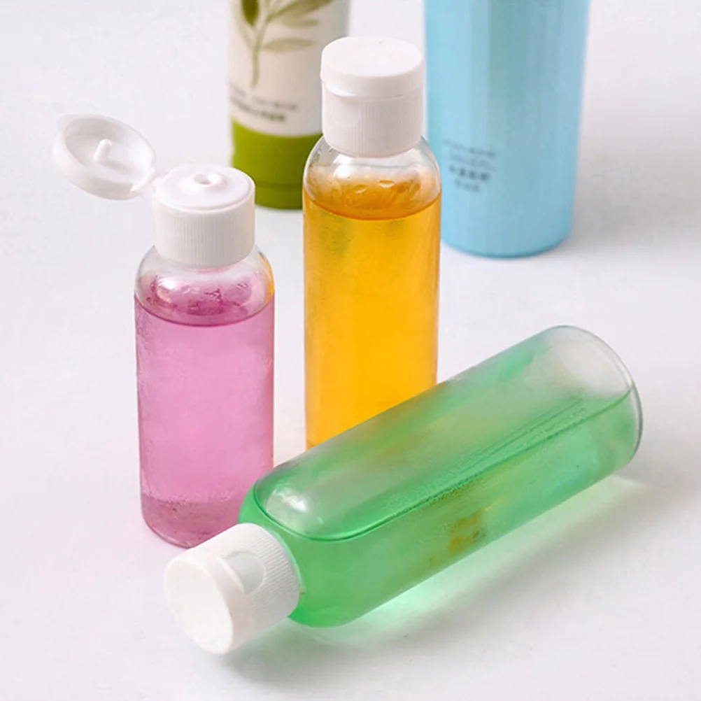 20 個フリップトップトラベルボトルポータブルコンテナシャンプーコンディショナーローショントイレタリー詰め替え可能再利用可能環境に優しい