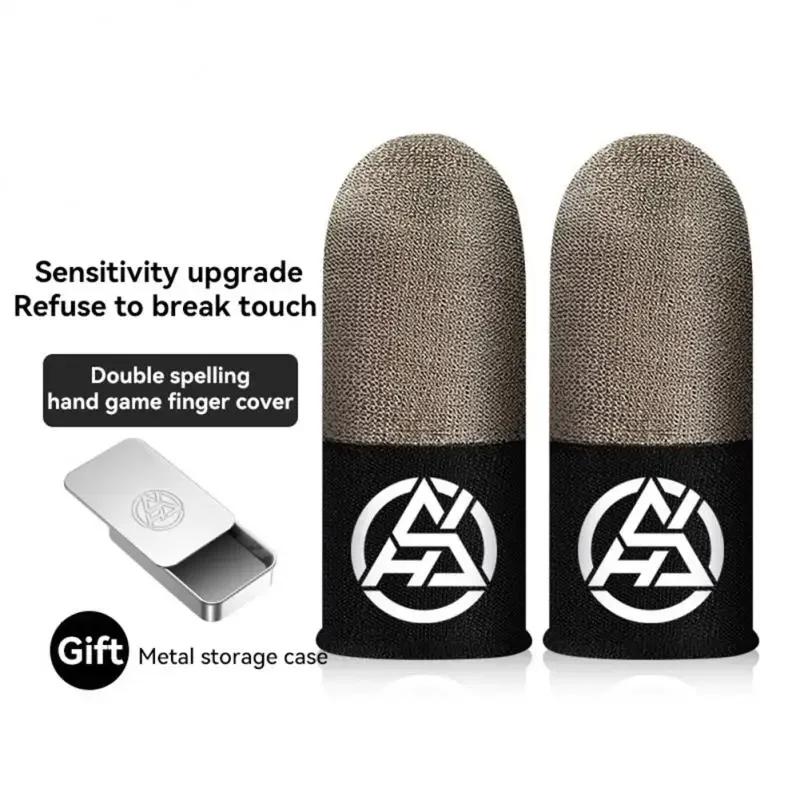 Mobile Game Fingertip Gloves For PUBG Gamer Sweatproof Anti-slip Touch Screen Finger Sleeve Breathable Gaming Finger