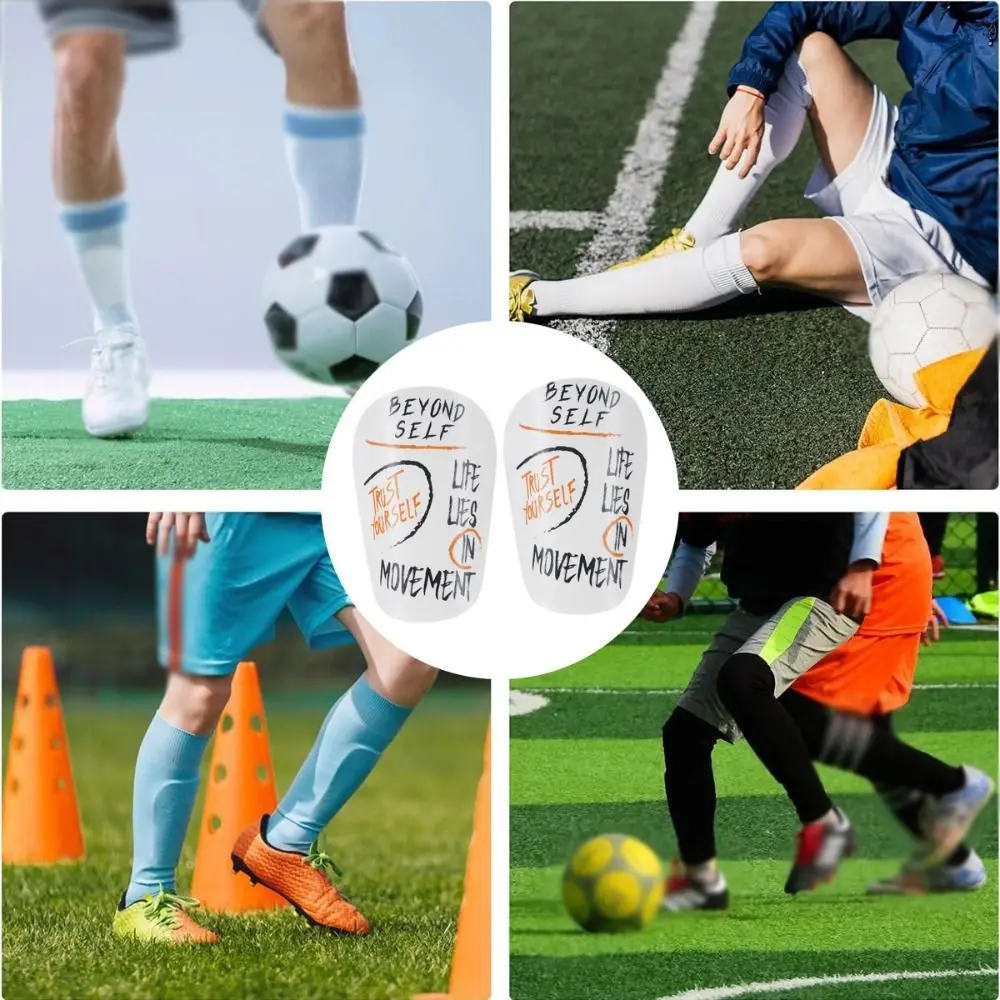 Espinilleras protectoras para piernas de fútbol, EVA, engrosamiento, absorción de golpes, tablero de vástago de entrenamiento, cubierta para piernas, espinilleras de fútbol ligeras