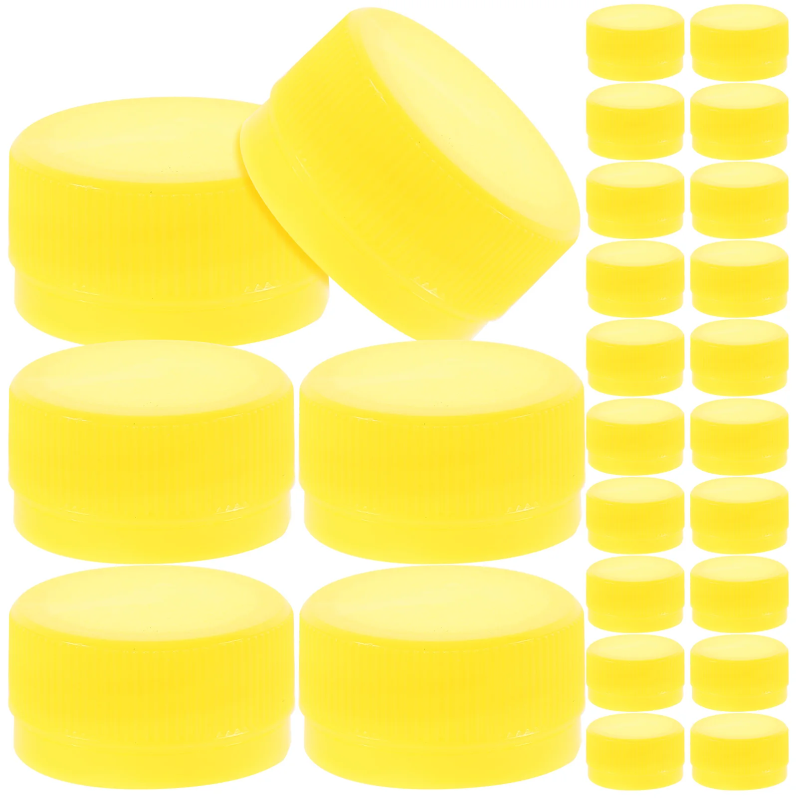 

100pcs Colored Puzzle Drink Bottle Caps Kids DIY Craft Materials Flat Plastic Lids Storage Containers Accessories