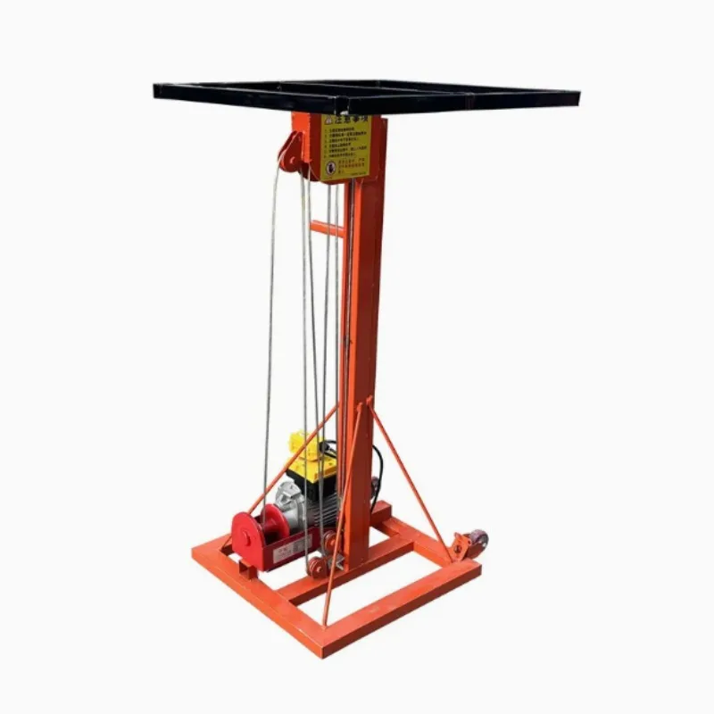 Mobile Portable Hoist For Installing Roller Shutter Door Cold Storage Panel Canopy And Ventilation Duct On Various Working Sites - view 3