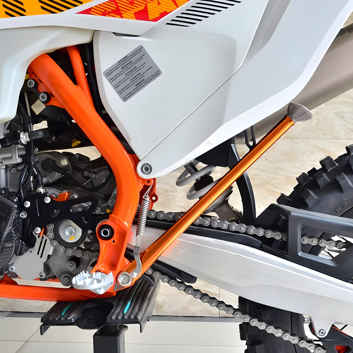 Motorcycle CNC Parking Side Stand Kickstand With Spring Kit For KTM 125-500 XC XCW XCF XCFW EXC EXCF TPI 6 Days Husqvarna GasGas
