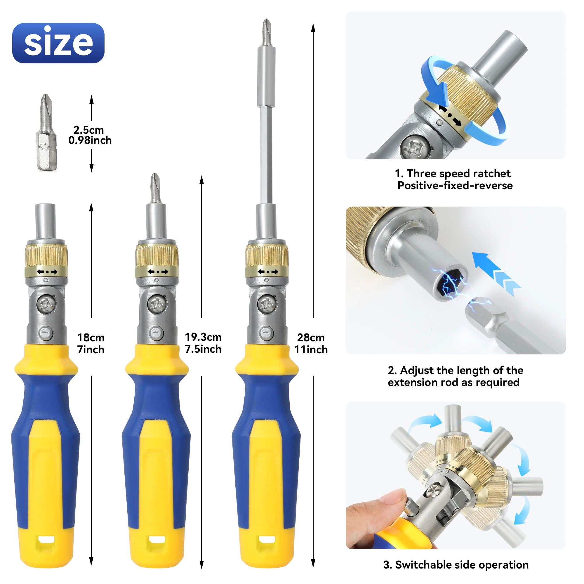 مجموعة مفكات براغي 42 في 1 صندوق أدوات يدوي معدني بسعة كبيرة، مجموعة مفاتيح ربط بسقاطة مع منظم، مجموعة أدوات مقبس ماستر هيكس بت