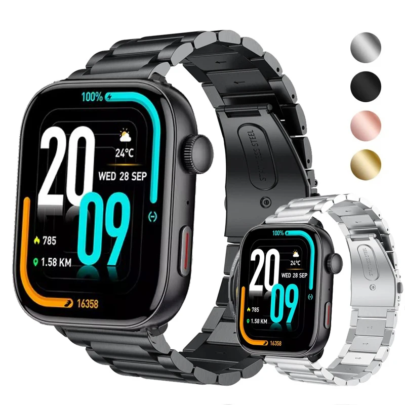 Watch Bracelet Strap for COLMI C8 Max Smartwatch Stainless Steel Band for COLMI C8 Max Metal Correa Wristband