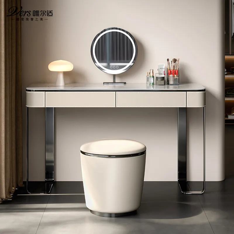 

Luxury Modern Vanity Table Coffee Bedroom Makeup European Cosmetics Dressing Table Drawers Storage Penteadeira Home Furniture