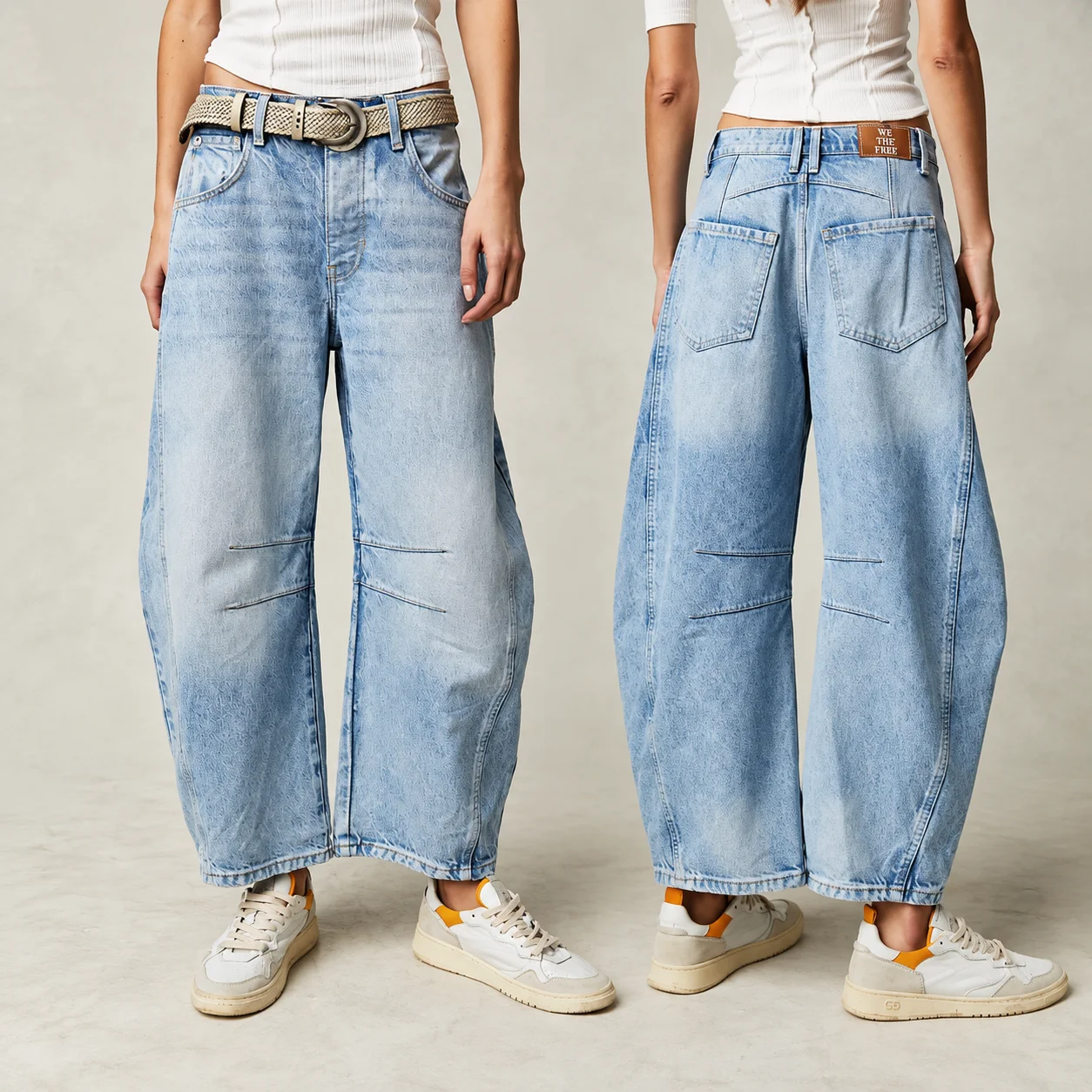 2026 Retro Baggy Wide Leg Jeans Women High Waist Loose Straight Denim Pants Vintage Streetwear Casual Slouchy Trousers