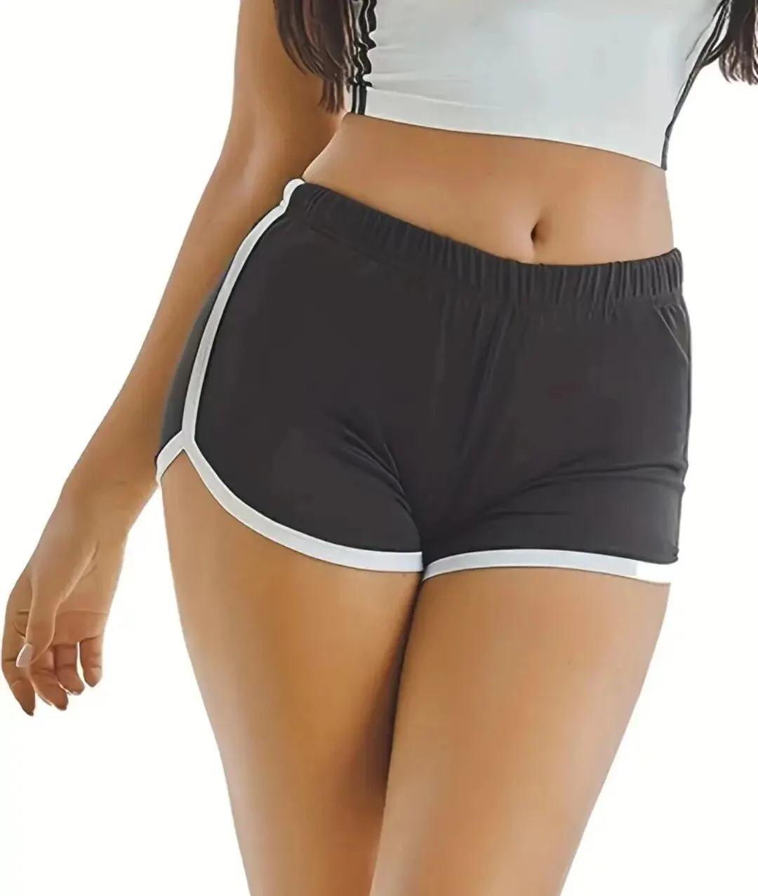 Shorts de sport décontractés pour femmes, pantalons droits, taille haute, anti-marche mince, pantalons de yoga à trois points, pantalons chauds