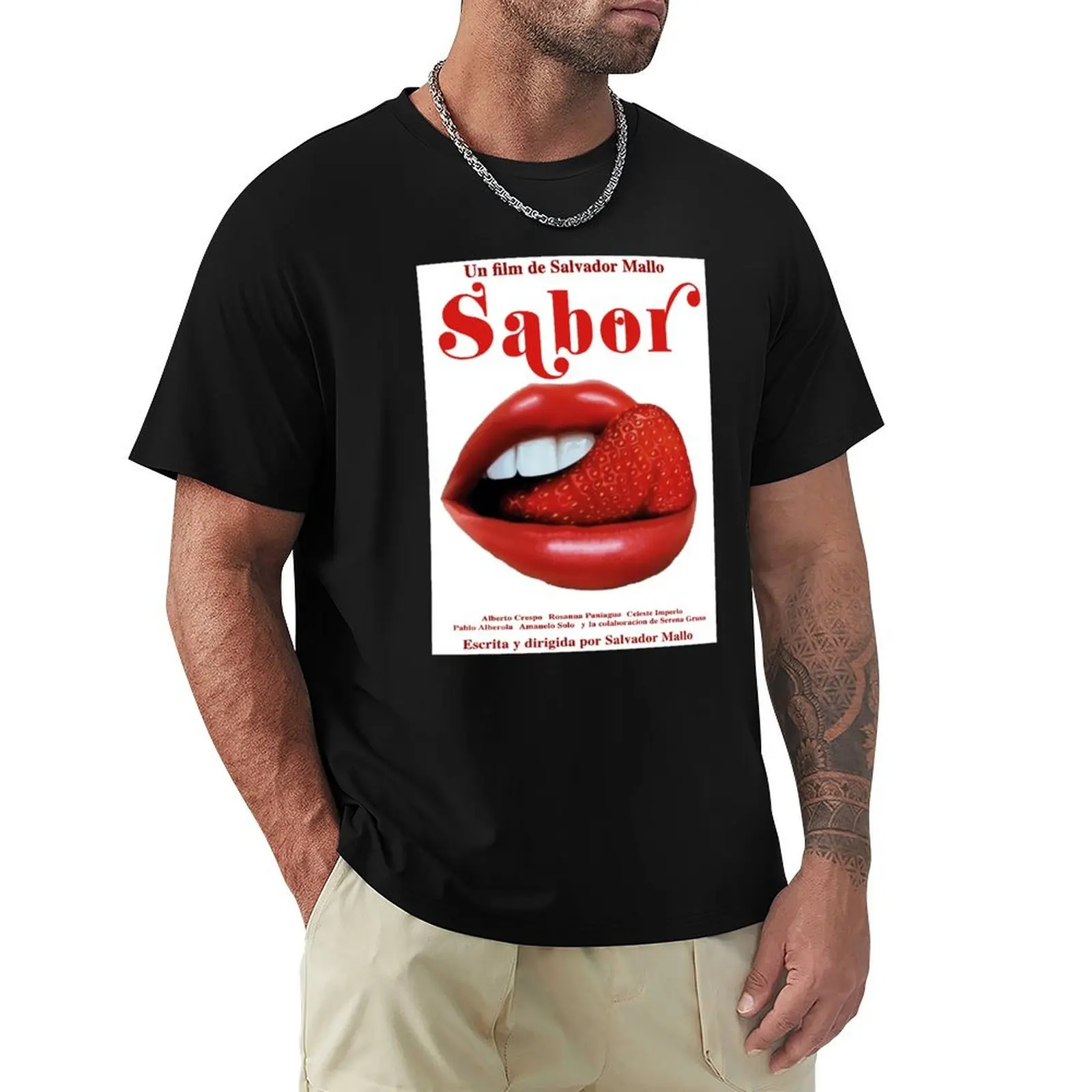 Dolor Y Gloria Pain and Glory Sabor Poster T-Shirt Soft Basic Cotton Short Sleeve Tee