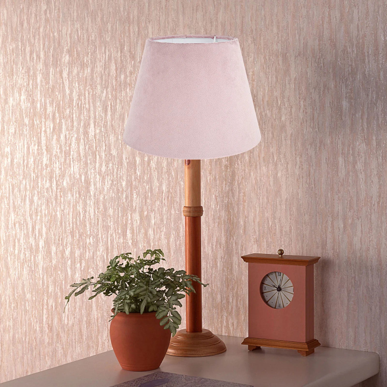 Cloth Art Shade White Lining For Desk Lamp Tabletop Bedside Light Durable Wear-Resistant Protective Cover Sturdy