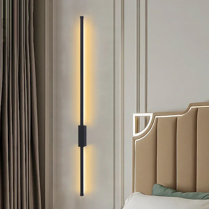 120/100CM Morden LED long wall lamp Indoor Bedroom Living Room Sofa Background Long LED Wall Light  Home Decoration