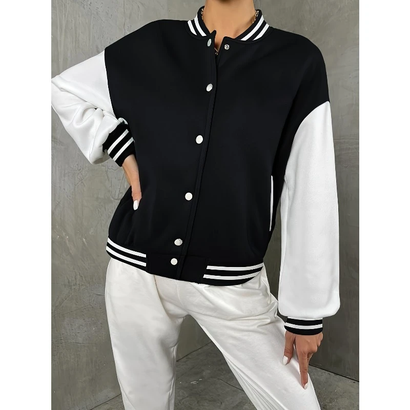 سترة بيسبول أنيقة للسيدات، بنمط كاجوال ورياضي، هي اختيار التخسيس للخروج في الربيع والخريف