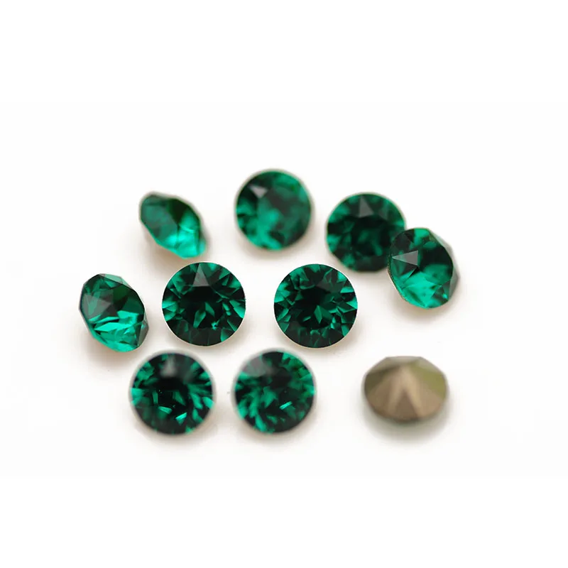 10PCS Super Bunte 5A Xirius Strass DIY Schmuck Machen Glas Perlen Pointback Runde Kleber Auf Nail art Zubehör Kristalle – Detail 9