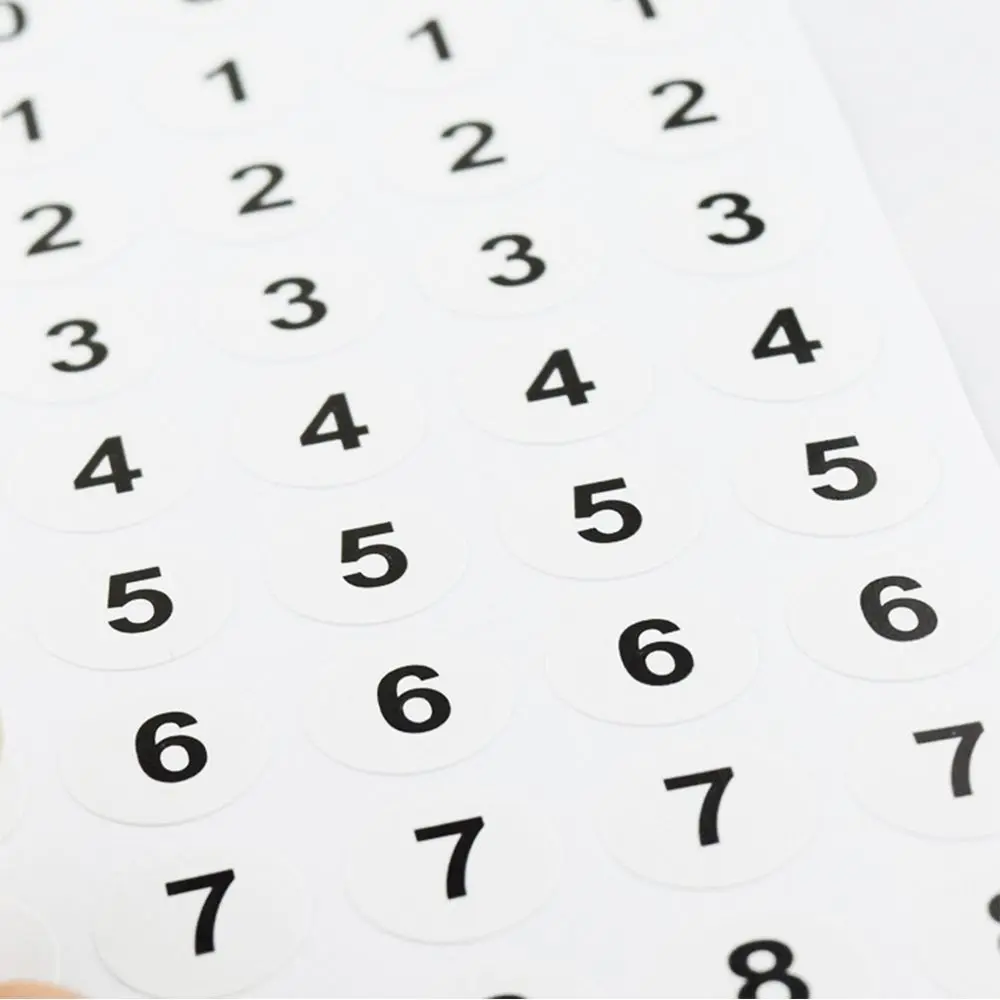 12 Sheets Box Paper Self Adhesive Diamond Paint Storage Package Label Tags Number Stickers Distinguish