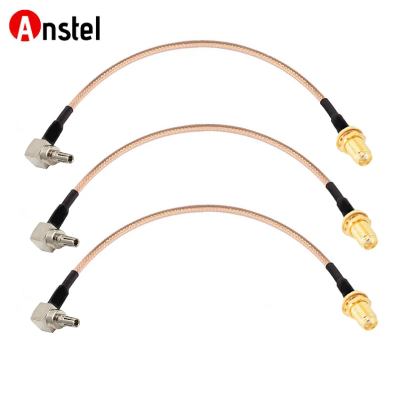 15cm RG316 SMA Female to CRC9 Male Right Angle Adapter 90 Degree 4G Antenna Extension Cable RF Coaxial Pigtail Jumper