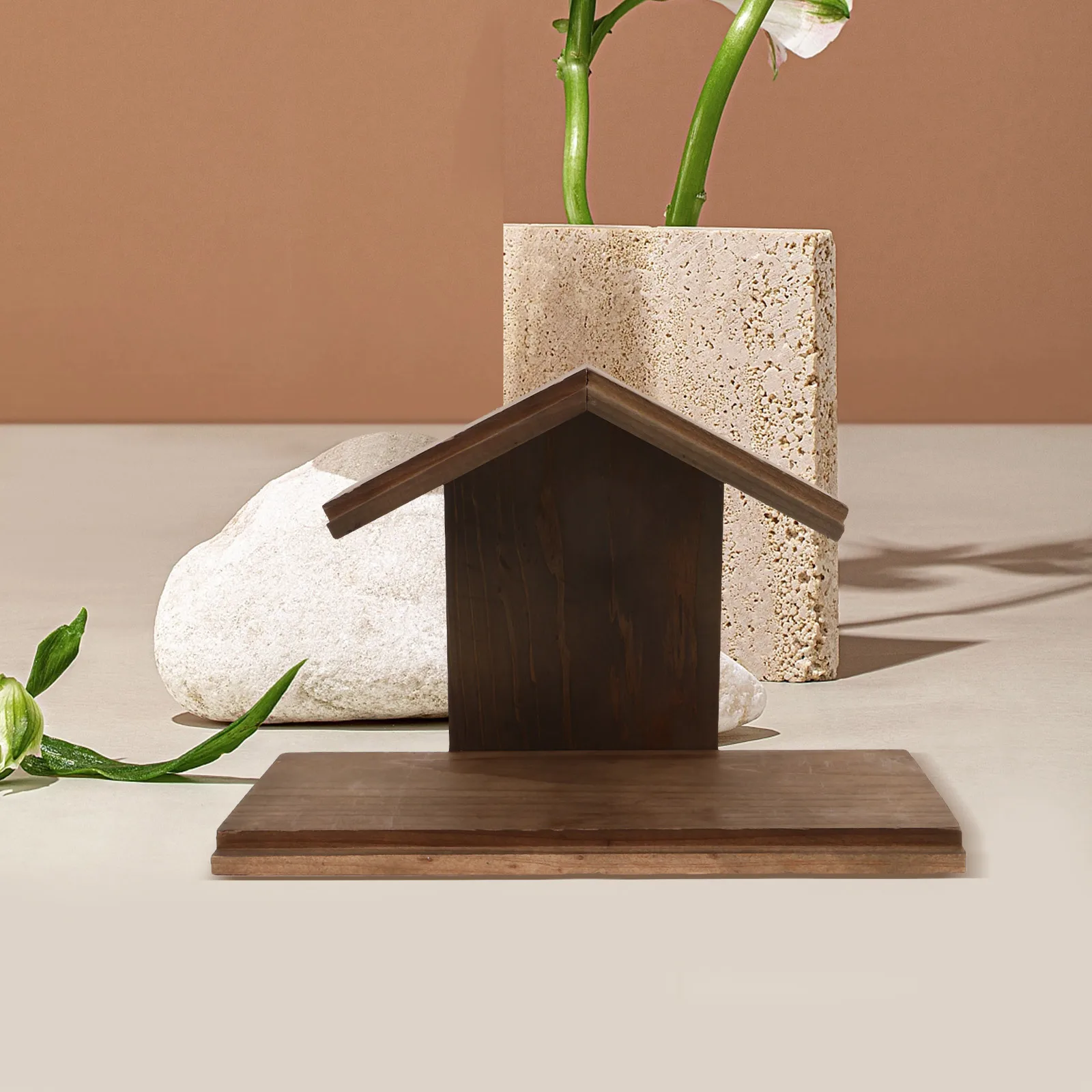 Christmas Wooden Manger Nativity Scene Craft Religious Decoration Miniature Baby Jesus Manger Church Decor Holiday Photo Booth