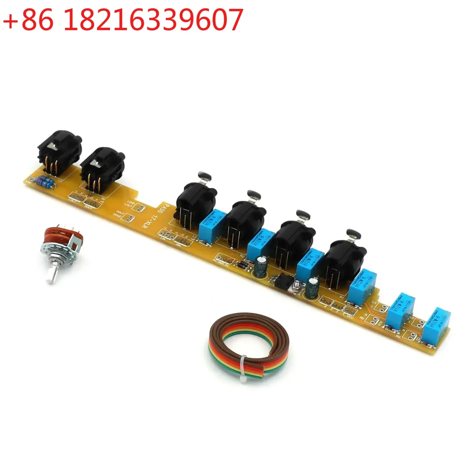 PASS 1.7 RCA/XLR Audio Source Input And Output Switch Board 2 Way RCA /XLR IN+1 Way RCA/XLR OUT DIY