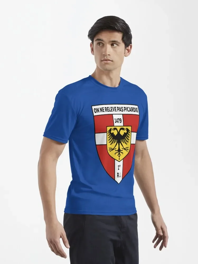 France 1st Infantry Regiment - 1er régiment d'infanterie Men T-Shirt Short Sleeve Casual 100% Cotton Shirts