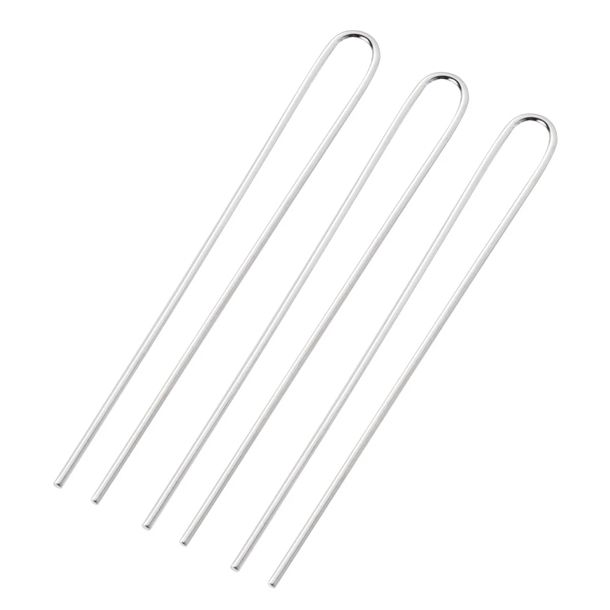 

50 Pcs Hairpin Material U Shape Hairpins Fork Bun Decorative Accessories Elegant Shaped Grips DIY