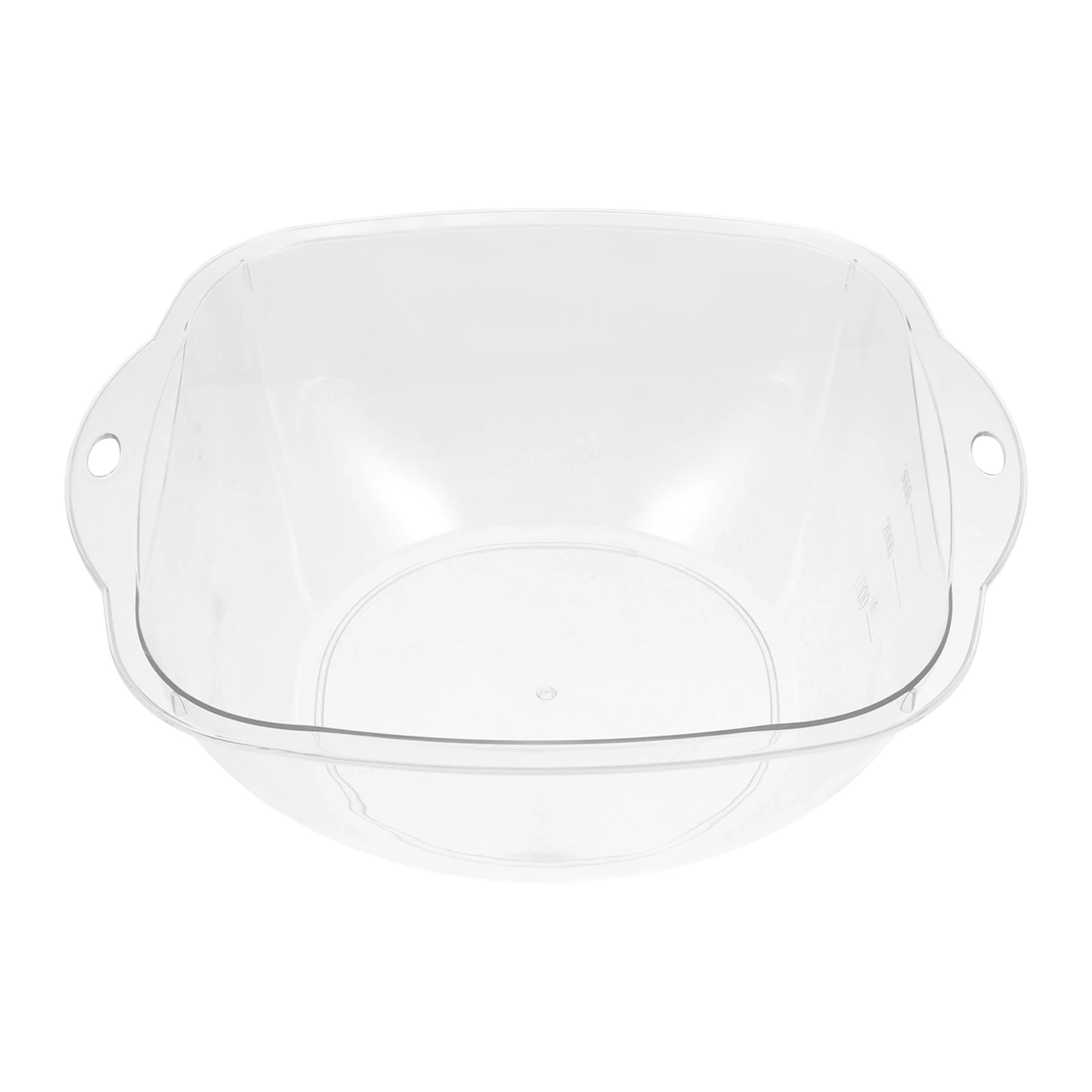 

Thickened Durable Plastic Multi-Use Washing Large Capacity Household Face Wash Basin Kitchen Laundry Dish Tub Clear Portable