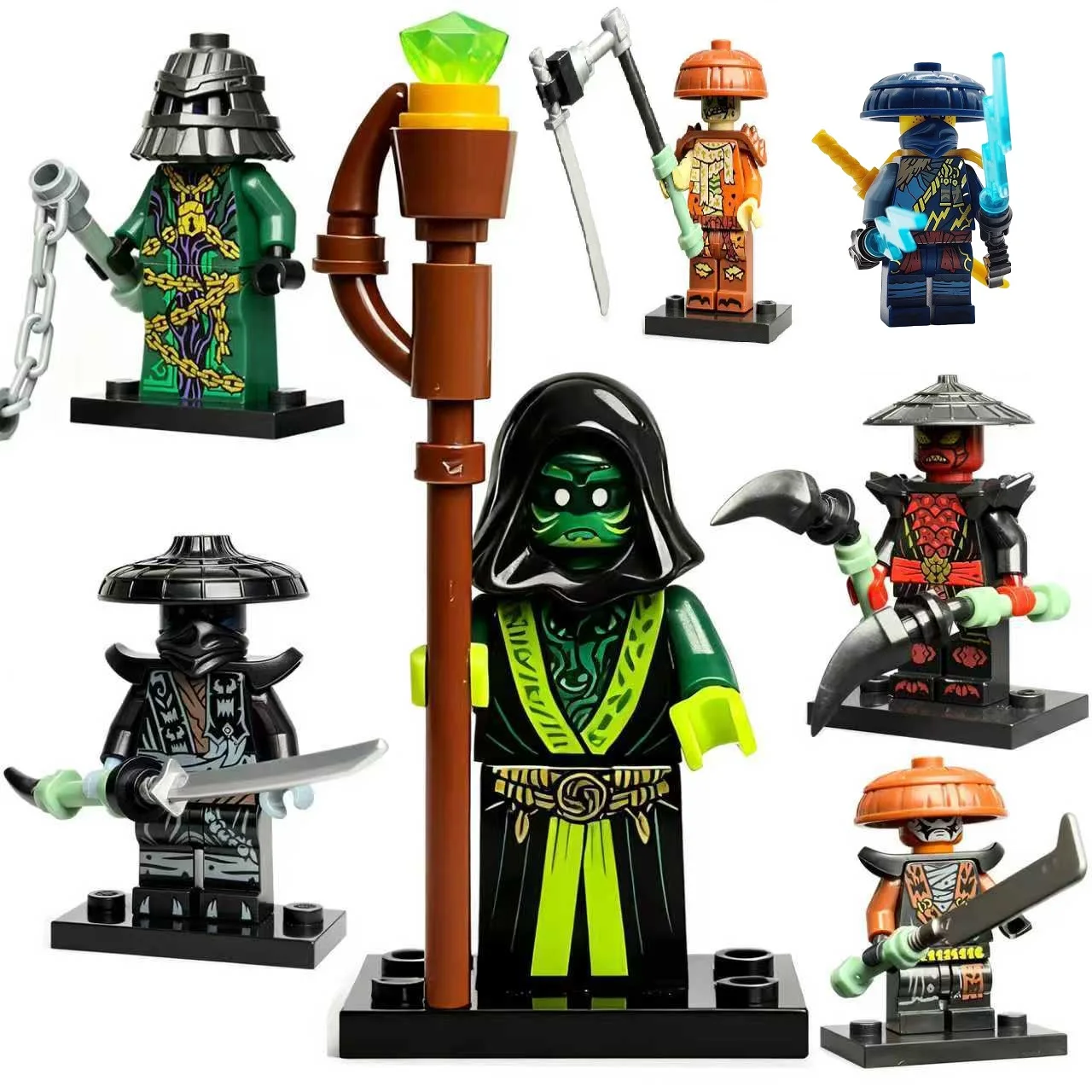 Bouwsteenfiguren Vandalen Verboden Vijfpersoons Ninja Phantom Nockert Zach Temple Phantom Derricks Mini Karakter Speelgoed Verjaardagscadeau
