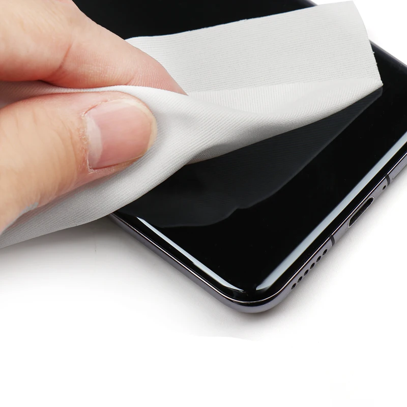100 cái/lốc Điện Thoại Di Động Màn Hình LCD Làm Sạch Vải Bụi-miễn phí Phim Lau Vải cho iPhone Samsung Điện Thoại Công Cụ Sửa Chữa 10 cm * 10 cm