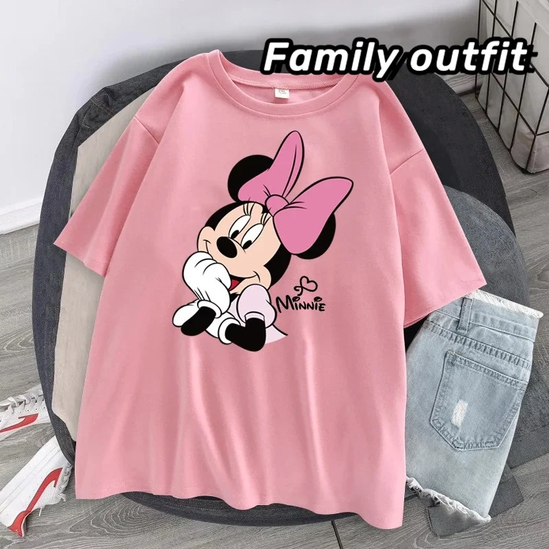 New Brand Summer Mickey Mouse Women\'s Tshirt Women Korean Version of Loose Half-sleeved Summer Women\'s Tshirt Women Clothes Men