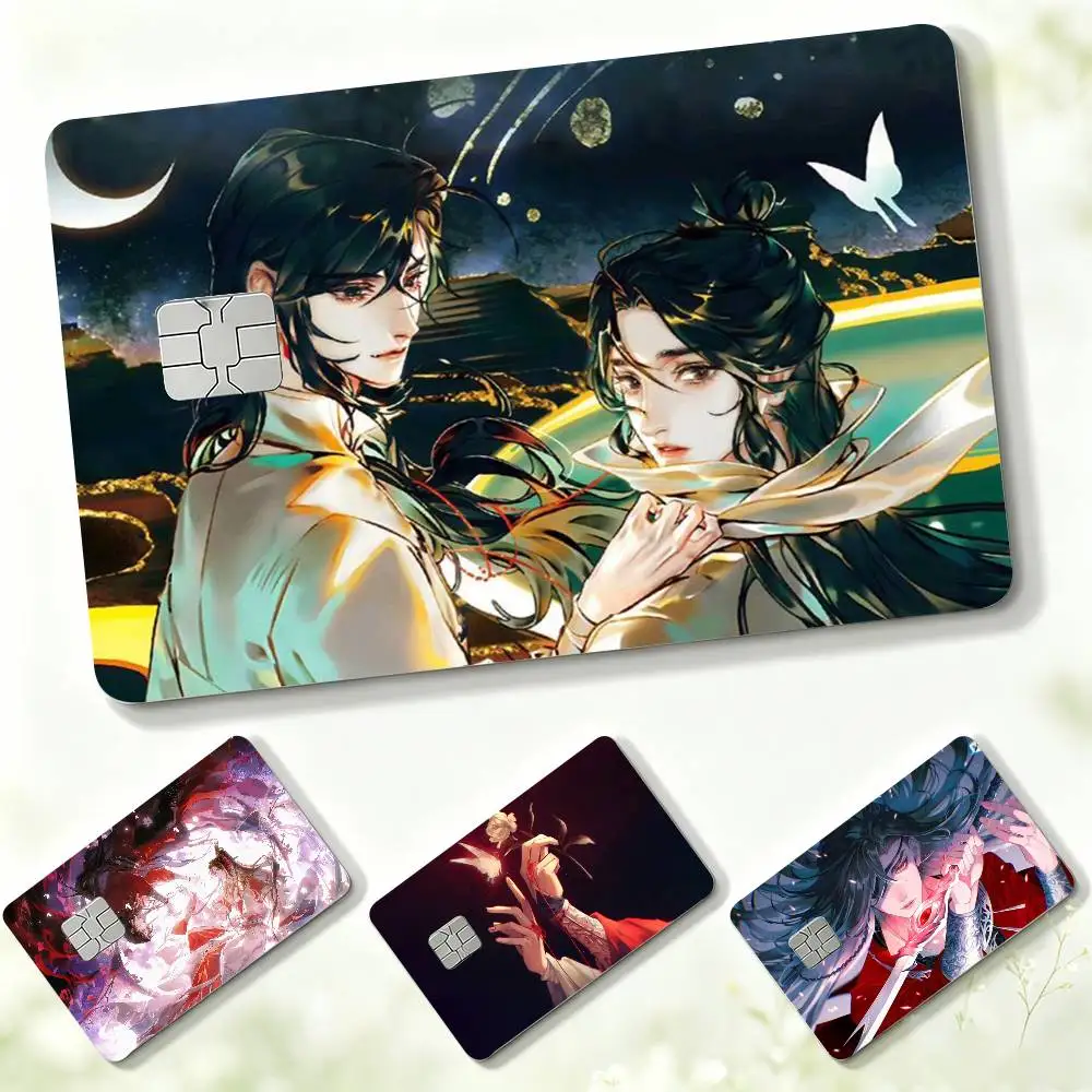 Comics H-Heaven Officials B-Blessing  Credit Card HD Stickers Game Card Decal Small Chip Waterproof Sticker Gift