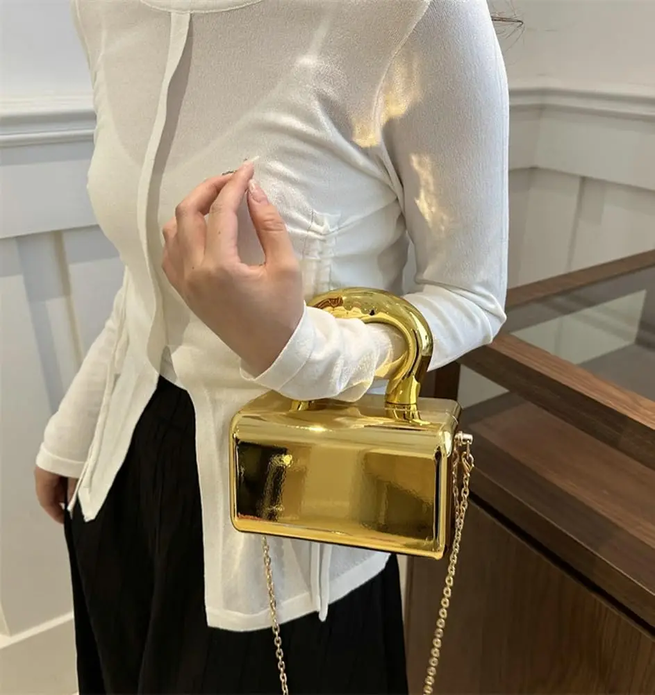 2024 new high-quality small fragrant style single shoulder crossbody small square bag