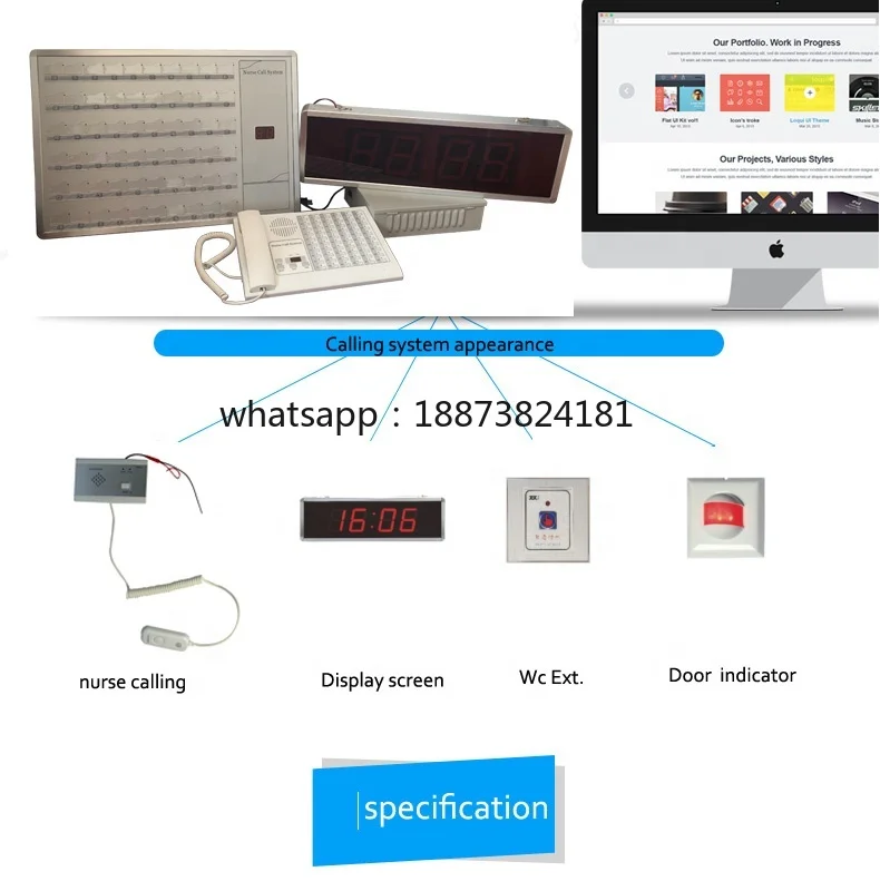 Medical Wired Nurse Call System for Hospital Patients to Call Nurse fast shipping