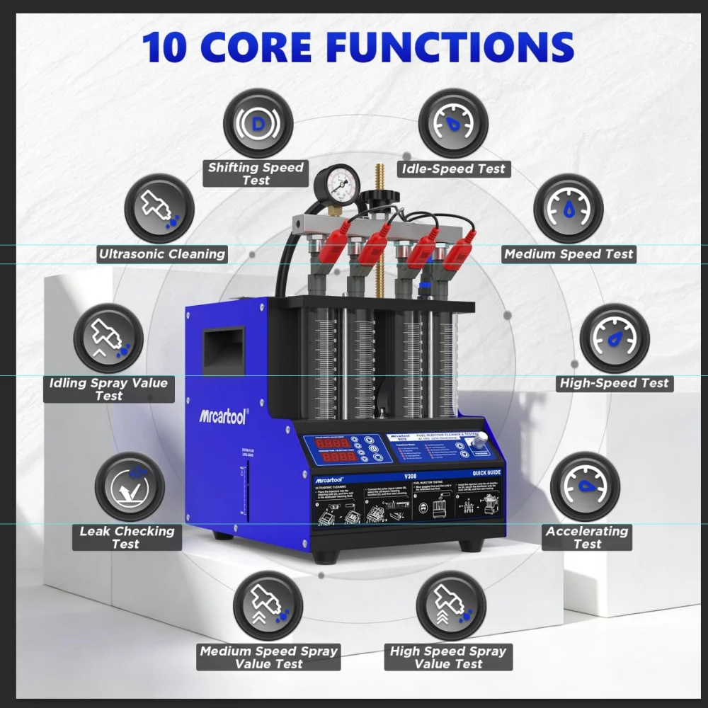 V308 Fuel Injector Cleaner Tes - Fuel Injector Tester ulasan dan harga